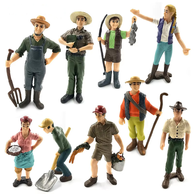 Bonsai Garden Japan - Modellini di Personaggi Agricoli, Figurine per