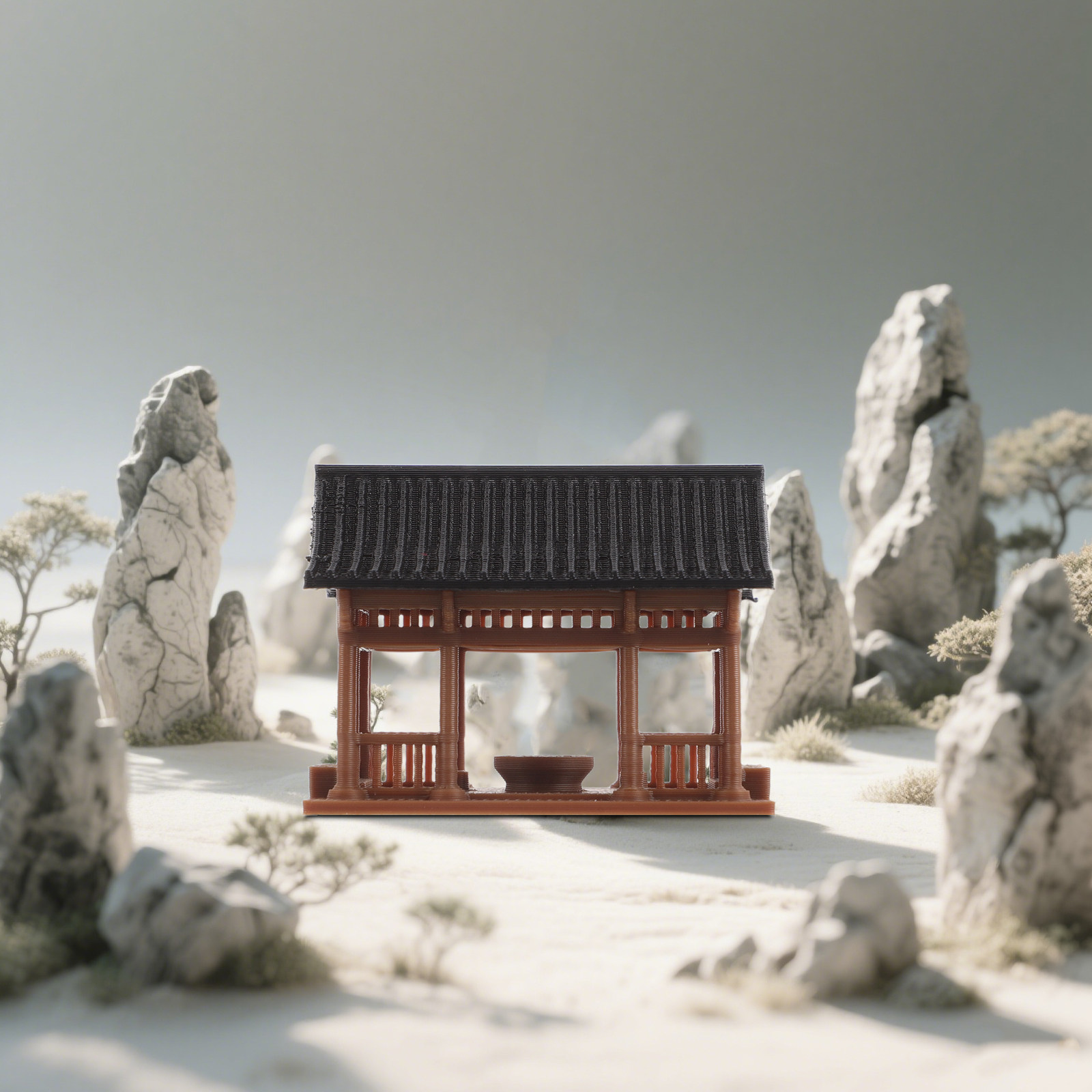 Statua a Forma di Mini Padigli - Bonsai Garden Landscape Design recensione e prezzo
